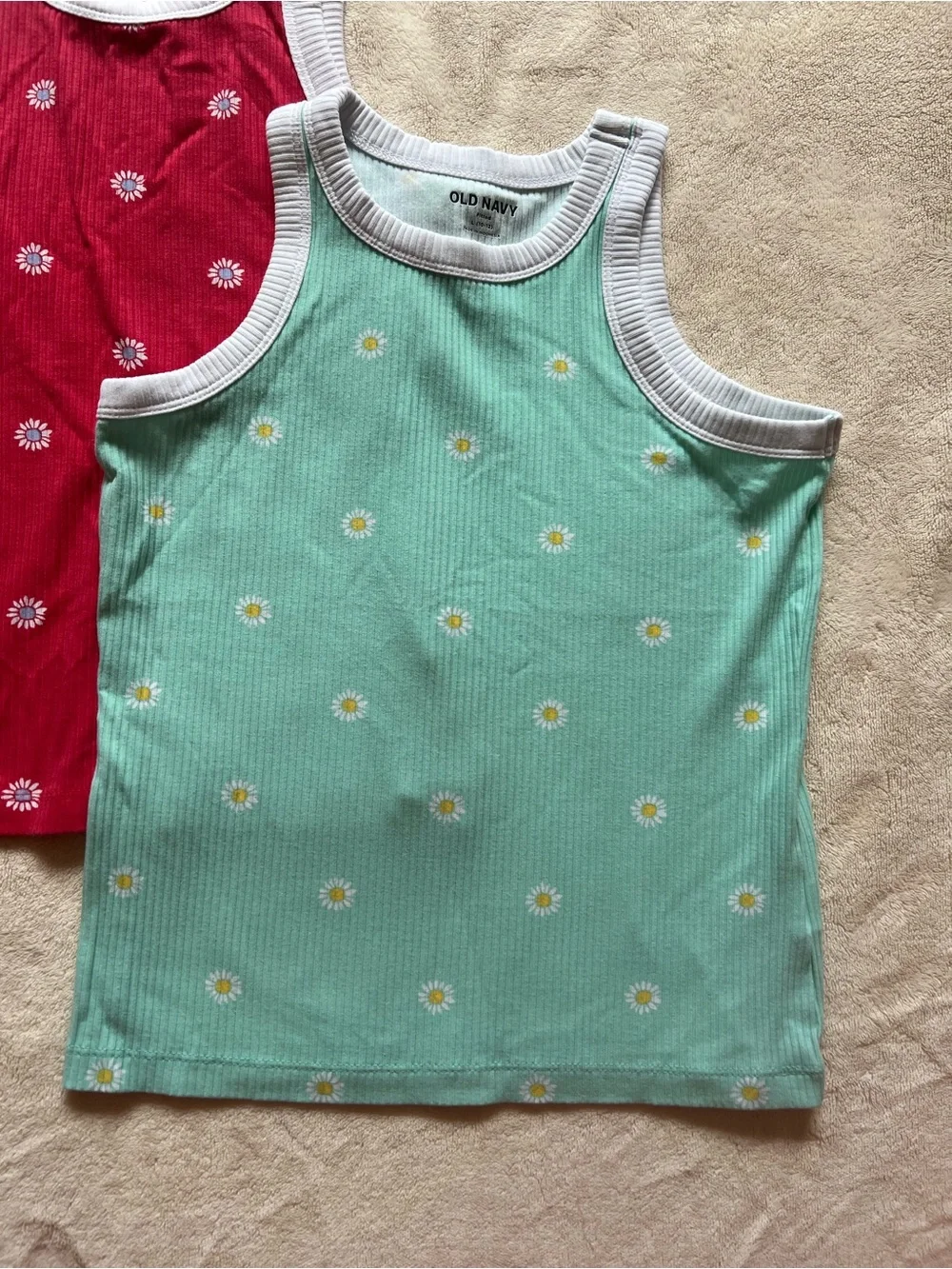 Old Navy Floral Tank Tops 10/12